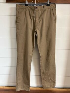 Billabong Men's Khaki/Tan straight Carter Pants 32 x 32